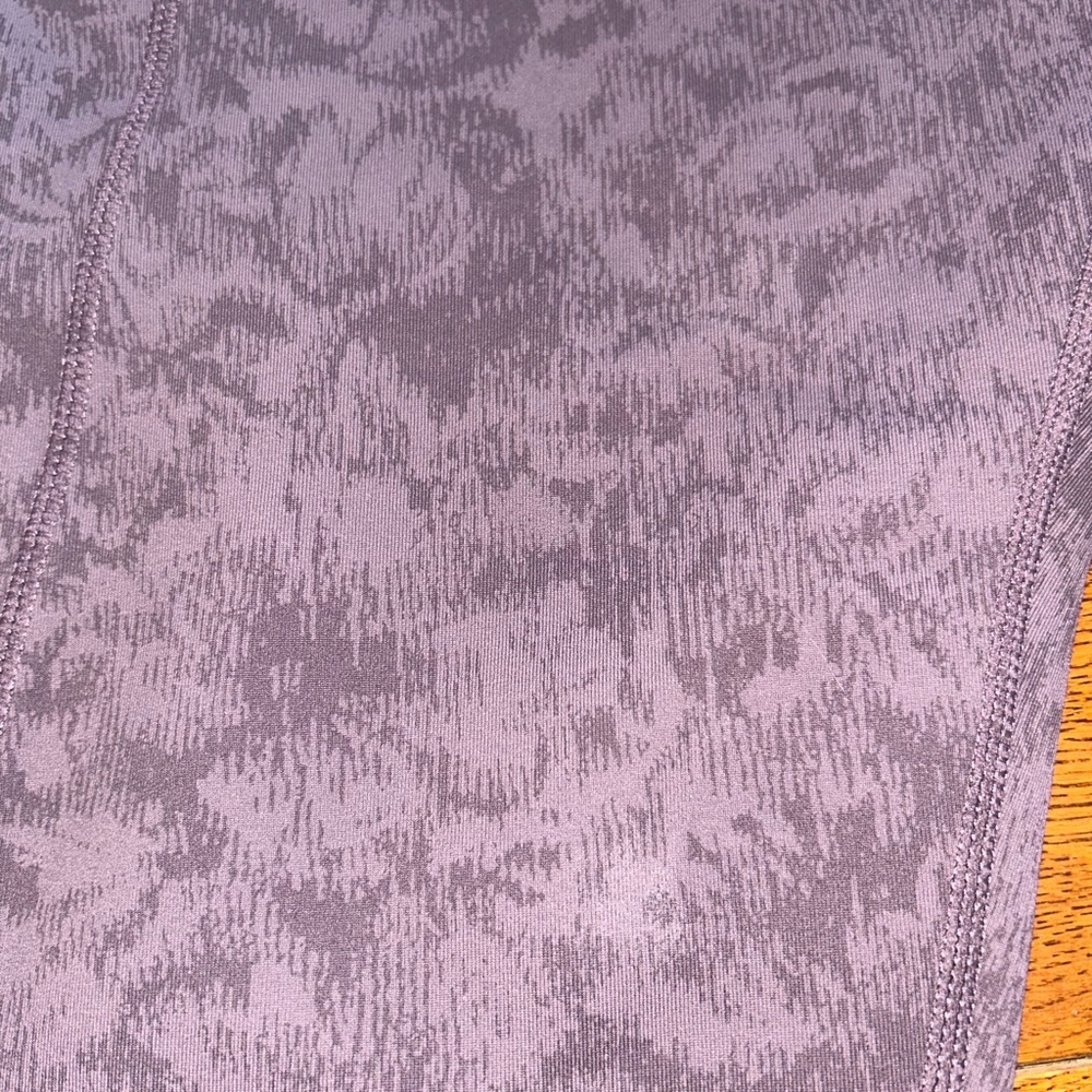 Tuff Athletics Women’s Mauve Heather Floral Pattern Leggings - Size XXL - Picture 9 of 10